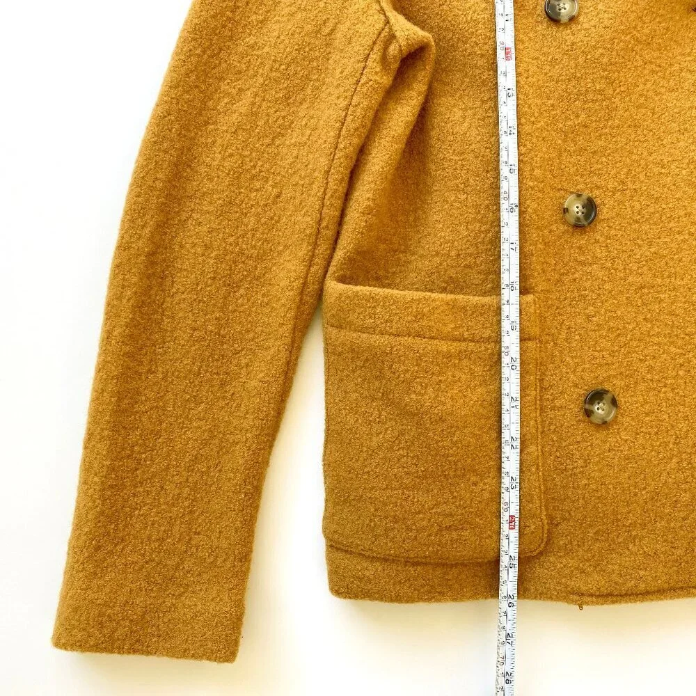J.Crew Italian Boiled Wool Double Breasted Jacket 6